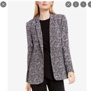 Vince Camuto Boyfriend Textured Black and White Blazer